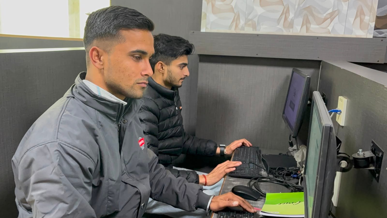 Students attending practical computer training session at Hartron Skill Centre Kaithal
